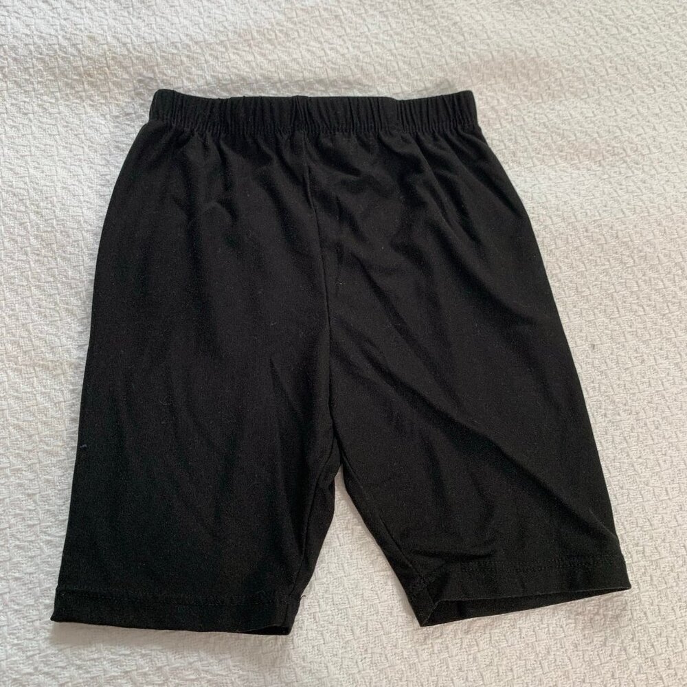 5/$25‎ Extremely Me Kids Black Biker Shorts Size 4 Elastic Waist Activewear